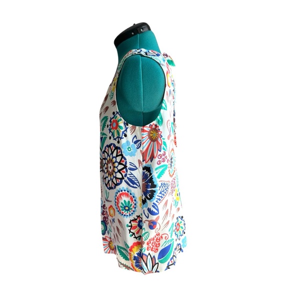 NWOT Boden Vibrant Floral Sleeveless Blouse - Picture 4 of 9